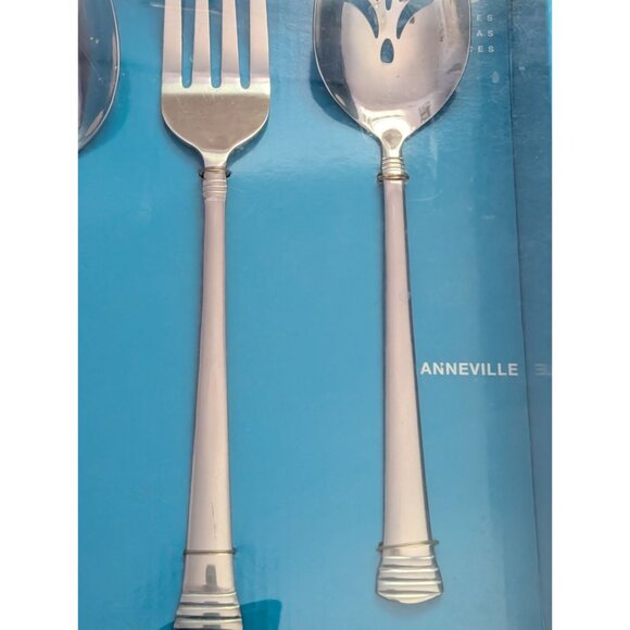 3-Piece Stainless Steel Hostess Set By Gibson Anneville Design - Picture 3 of 7